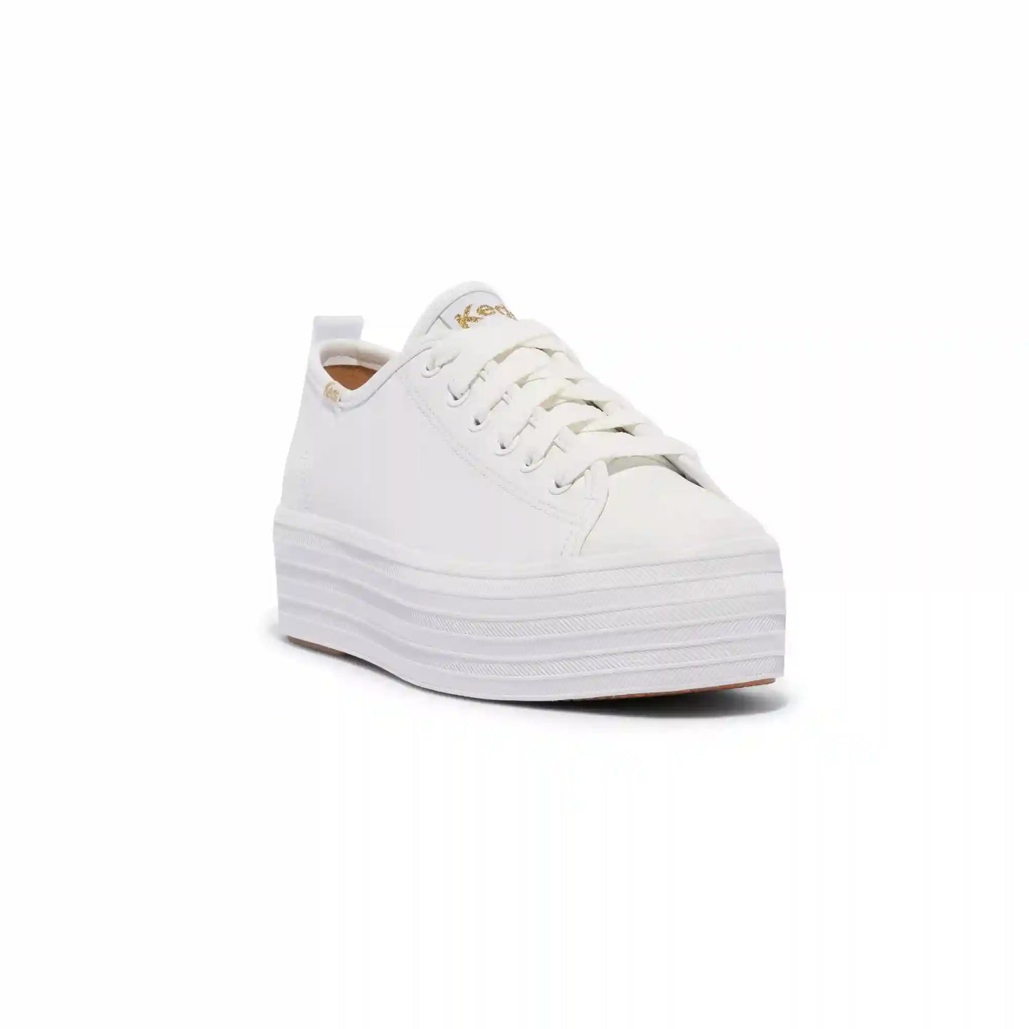 Triple Up Leather Lace-Up