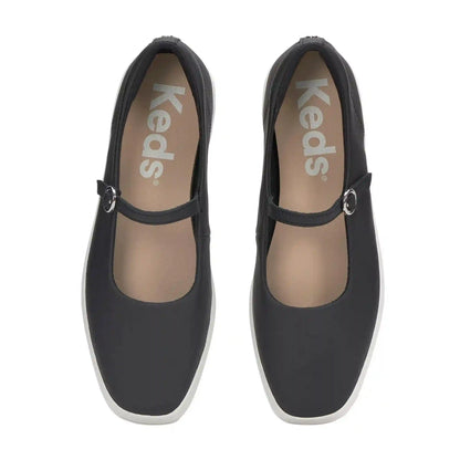 Square Toe Mary Jane Leather