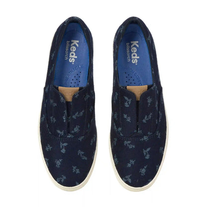 Champion Round Toe Chambray Floral Jacquard Slip-On