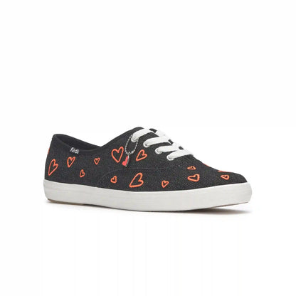Champion Denim Heart Embroidery Lace Up