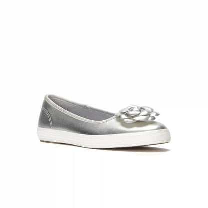 Maisie Ballet Metallic Leather Flower Applique
