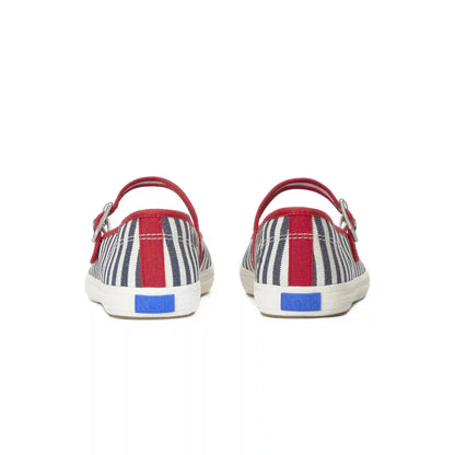 Maisie Mary Jane Printed Stripe Twill
