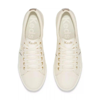 Jump Kick Duo Leather Metallic Lace Up