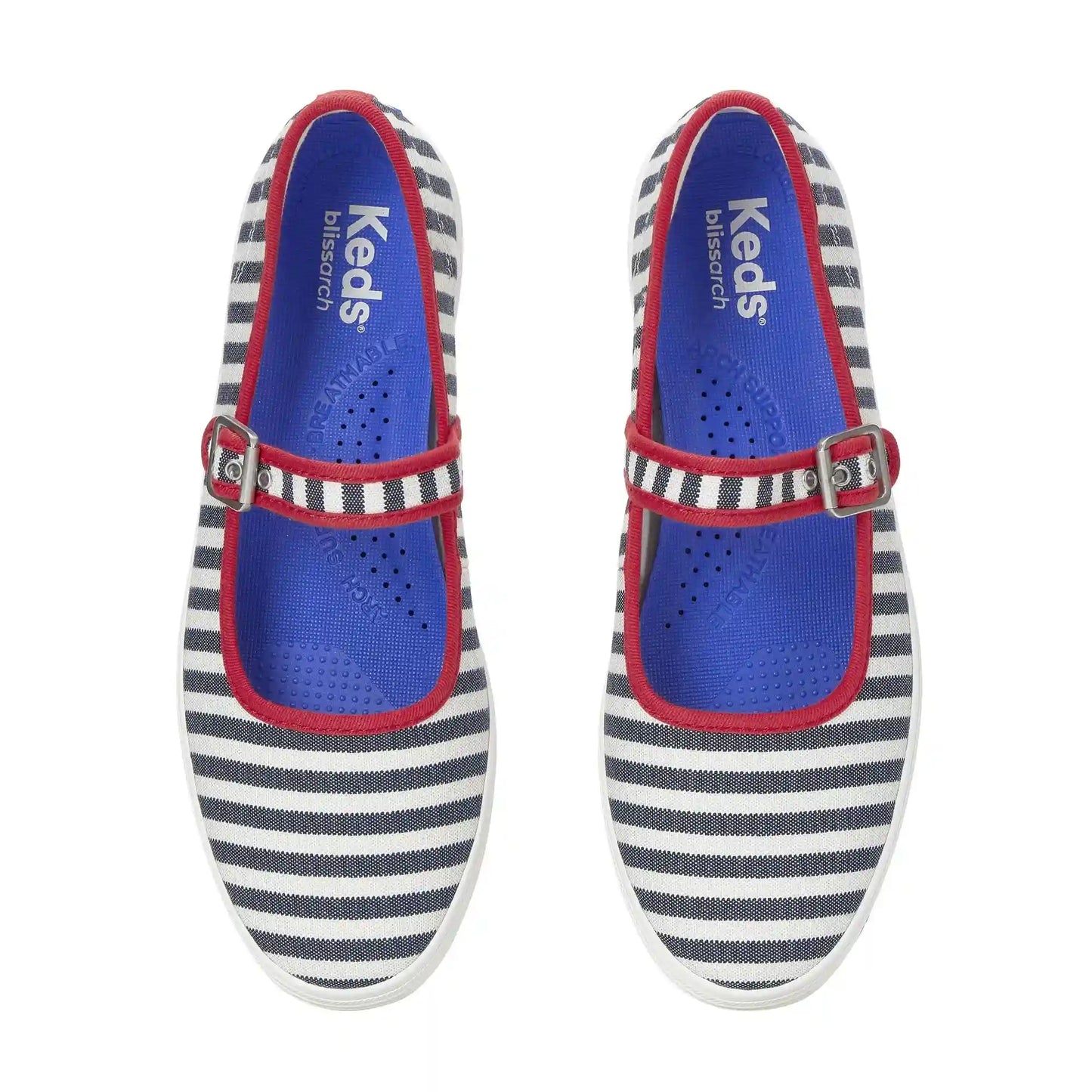 Maisie Mary Jane Printed Stripe Twill
