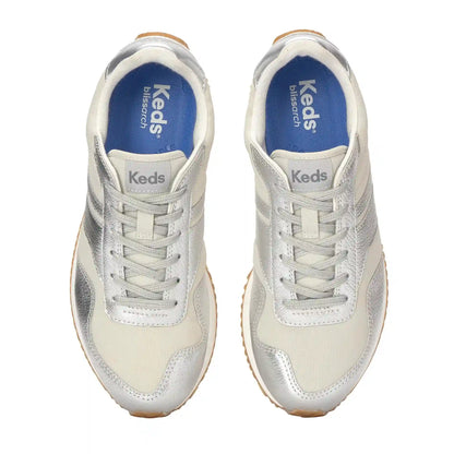 Rena Metallic Leather Lace-Up