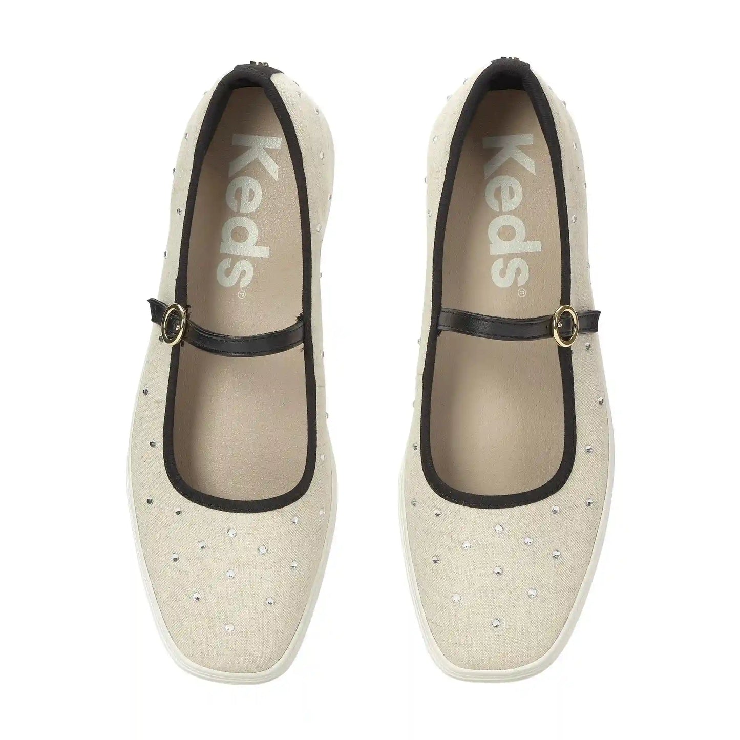 Square Toe Mary Jane Woven