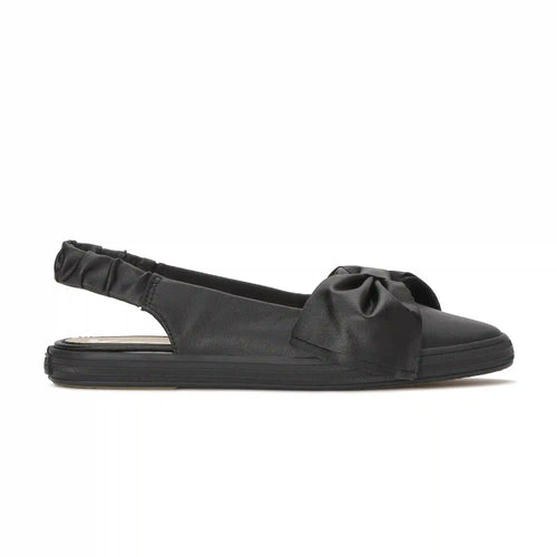 Point Slingback Leather Bow