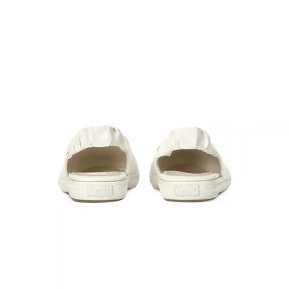 Point Slingback Leather Flowers