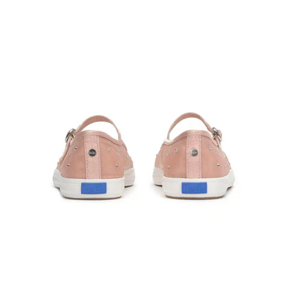 Square Toe Mary Jane Sheer Mesh Jewels