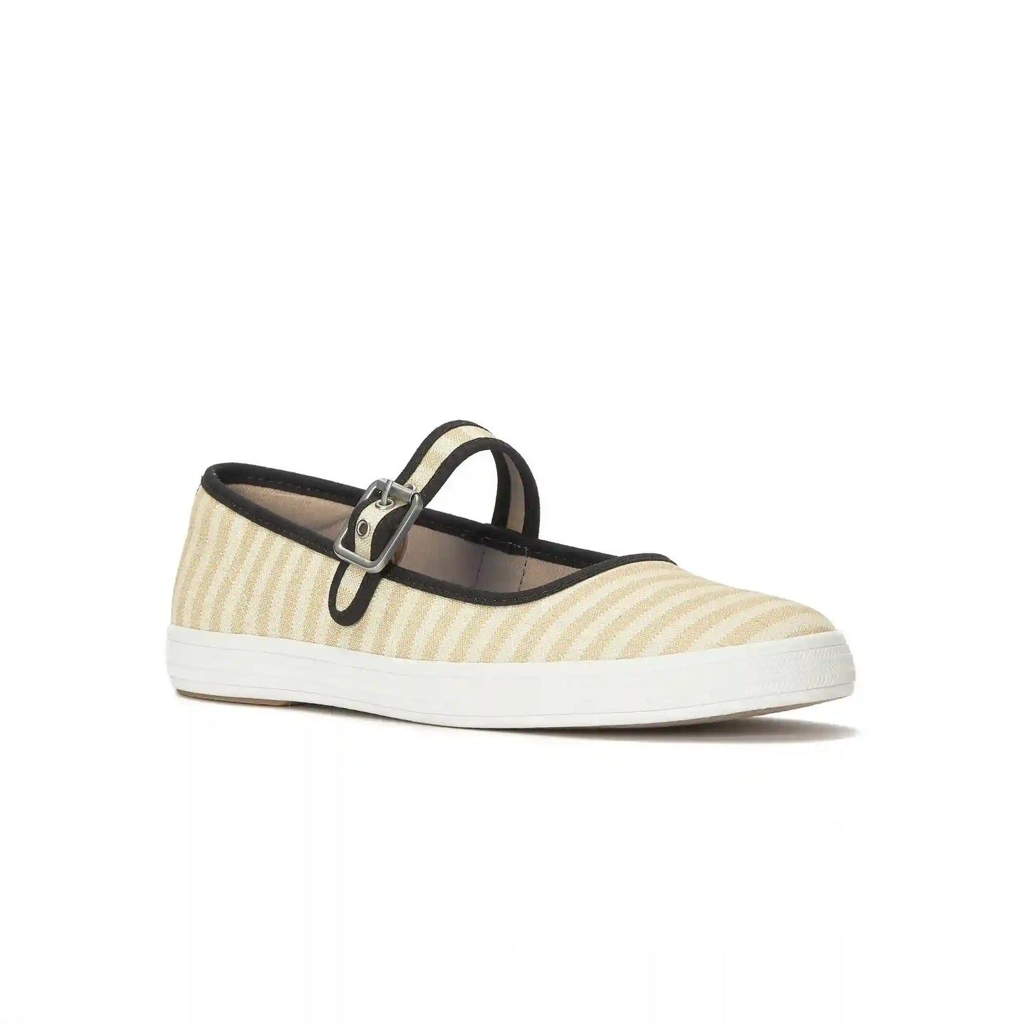 Maisie Mary Jane Printed Stripe Twill