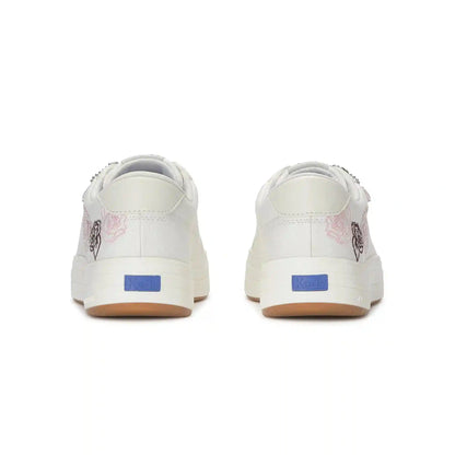 Park Canvas Rose Embroidery Lace Up