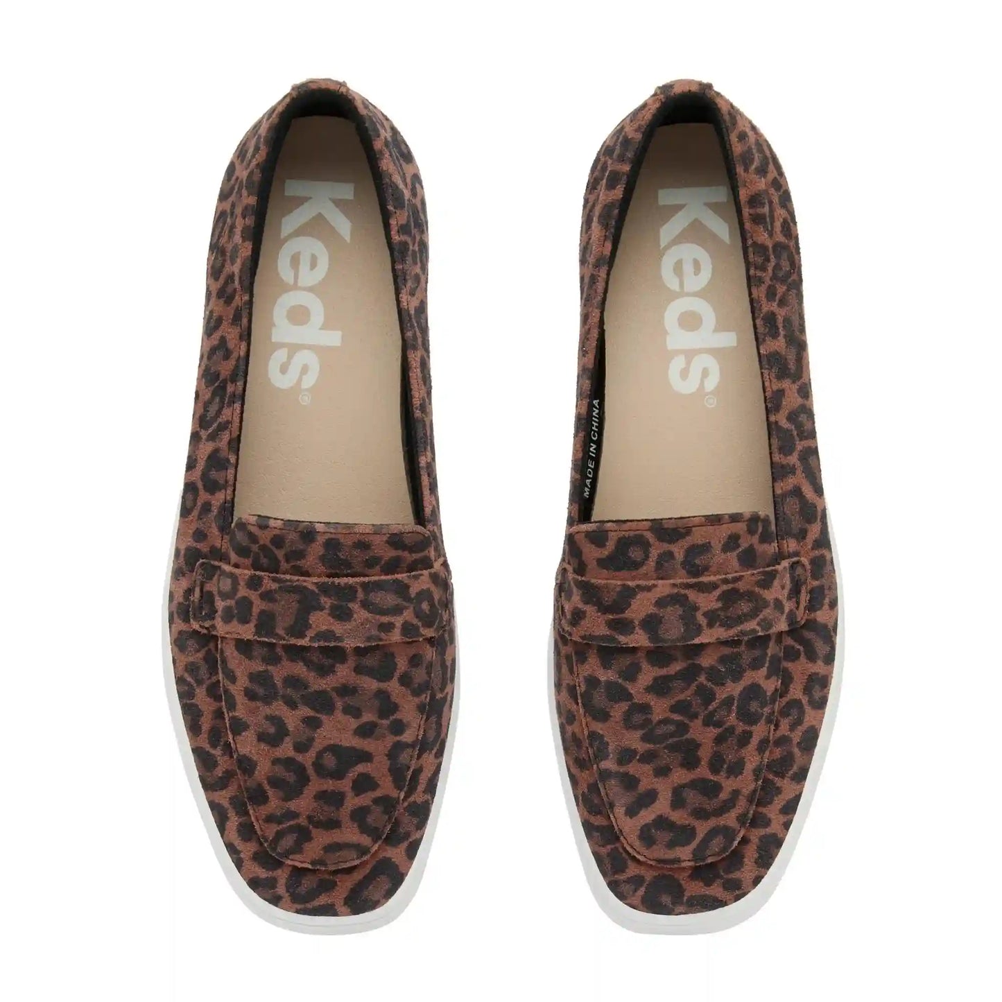 Square Toe Loafer Jaguar Printed Suede