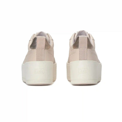 Skyler II Leather Metallic Heel Lace Up