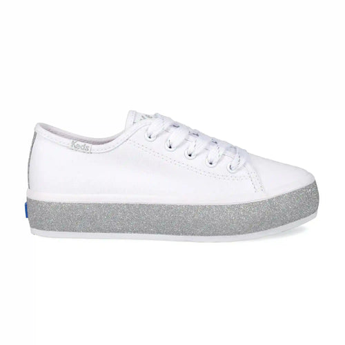 Big Kids Triple Up Glitter Foxing Lace Up