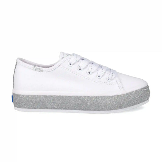 Big Kids Triple Up Glitter Foxing Lace Up