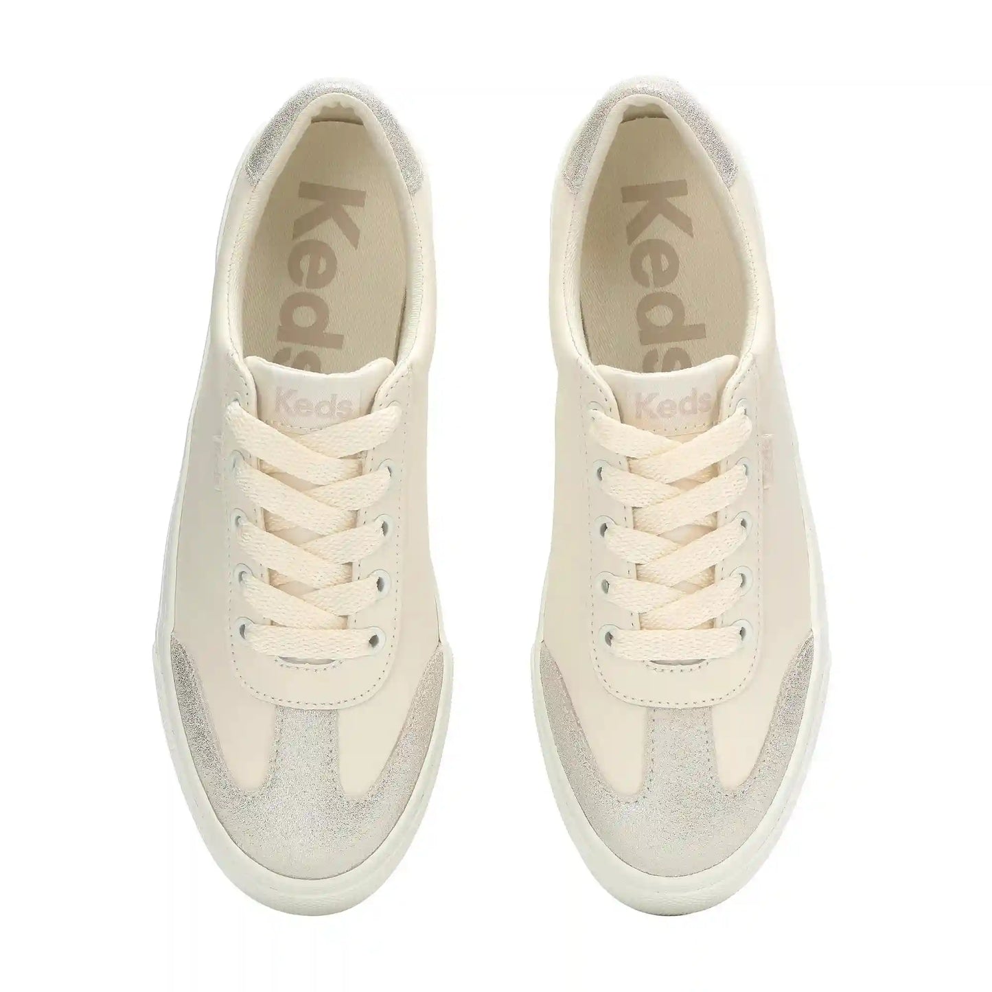 Jump Kick T-Toe Leather/Glitter Suede Lace Up