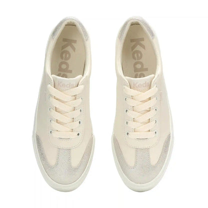 Jump Kick T-Toe Leather/Glitter Suede Lace Up