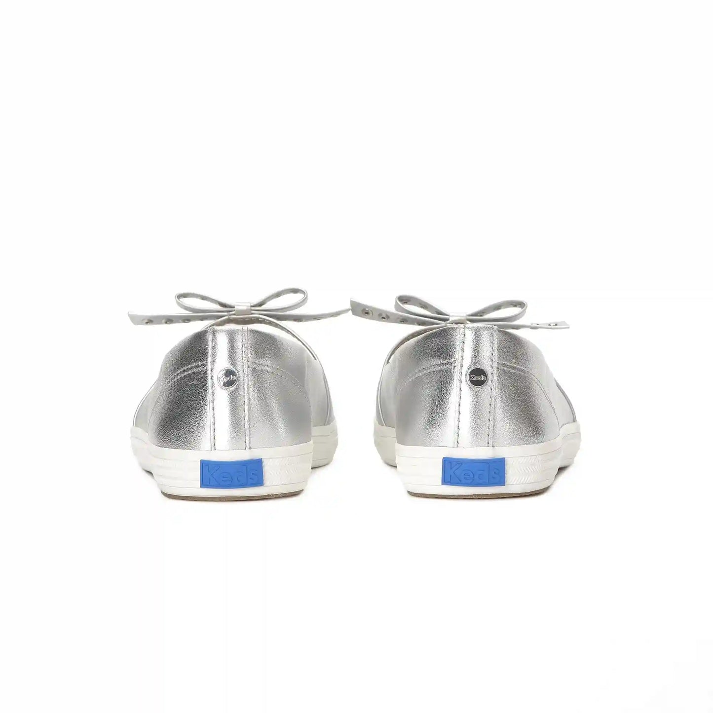 Square Toe Mini Bow Metallic Leather