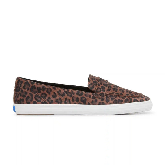 Square Toe Loafer Jaguar Printed Suede