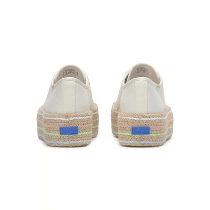 Triple Up Canvas Jute Foxing Lace Up