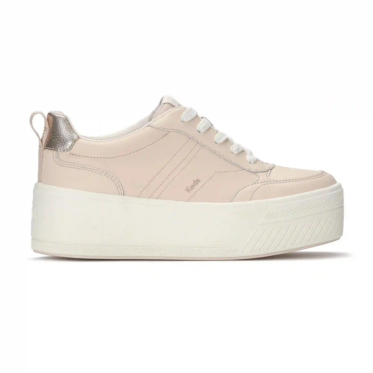 Skyler II Leather Metallic Heel Lace Up