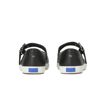 Square Toe Mary Jane Leather Grommet Buckle