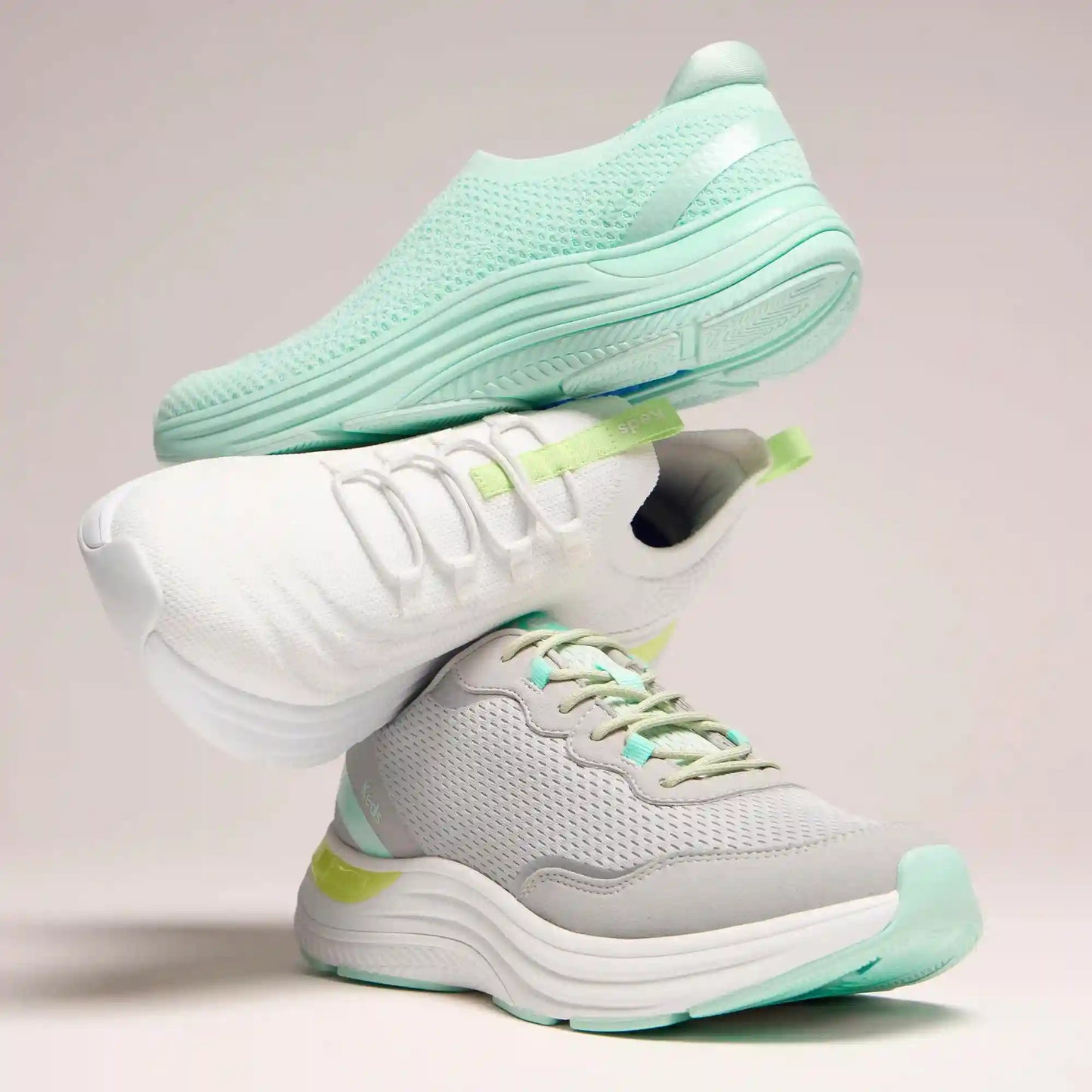 BlissMove Mesh/Suede Lace-Up