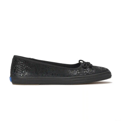 Maisie Ballet Metallic Foil Snake Leather