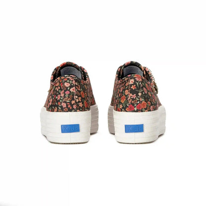 Triple Up Ditsy Rose Canvas Charm Lace-Up