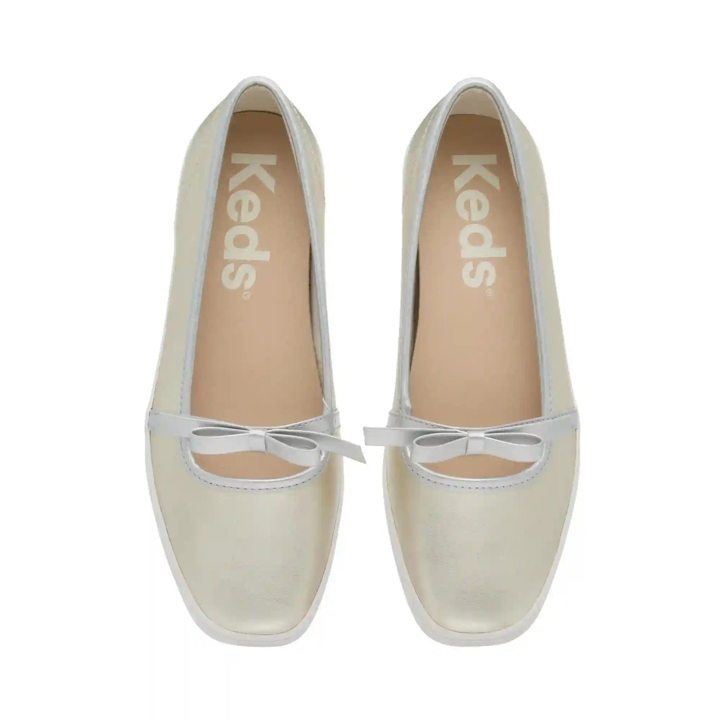 Square Toe Mary Jane Leather Mini Bow
