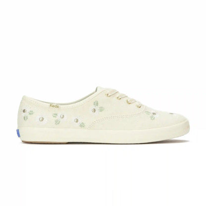 Champion Canvas Floral Embroidery Lace-Up