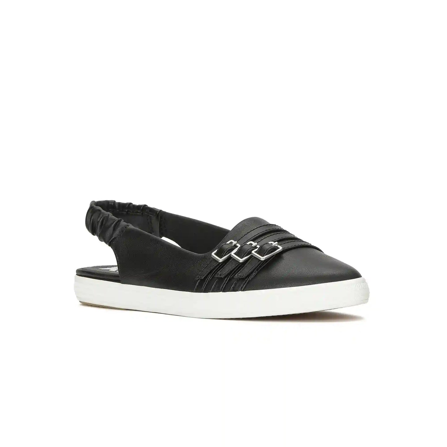 Point Slingback Leather Deco Buckles