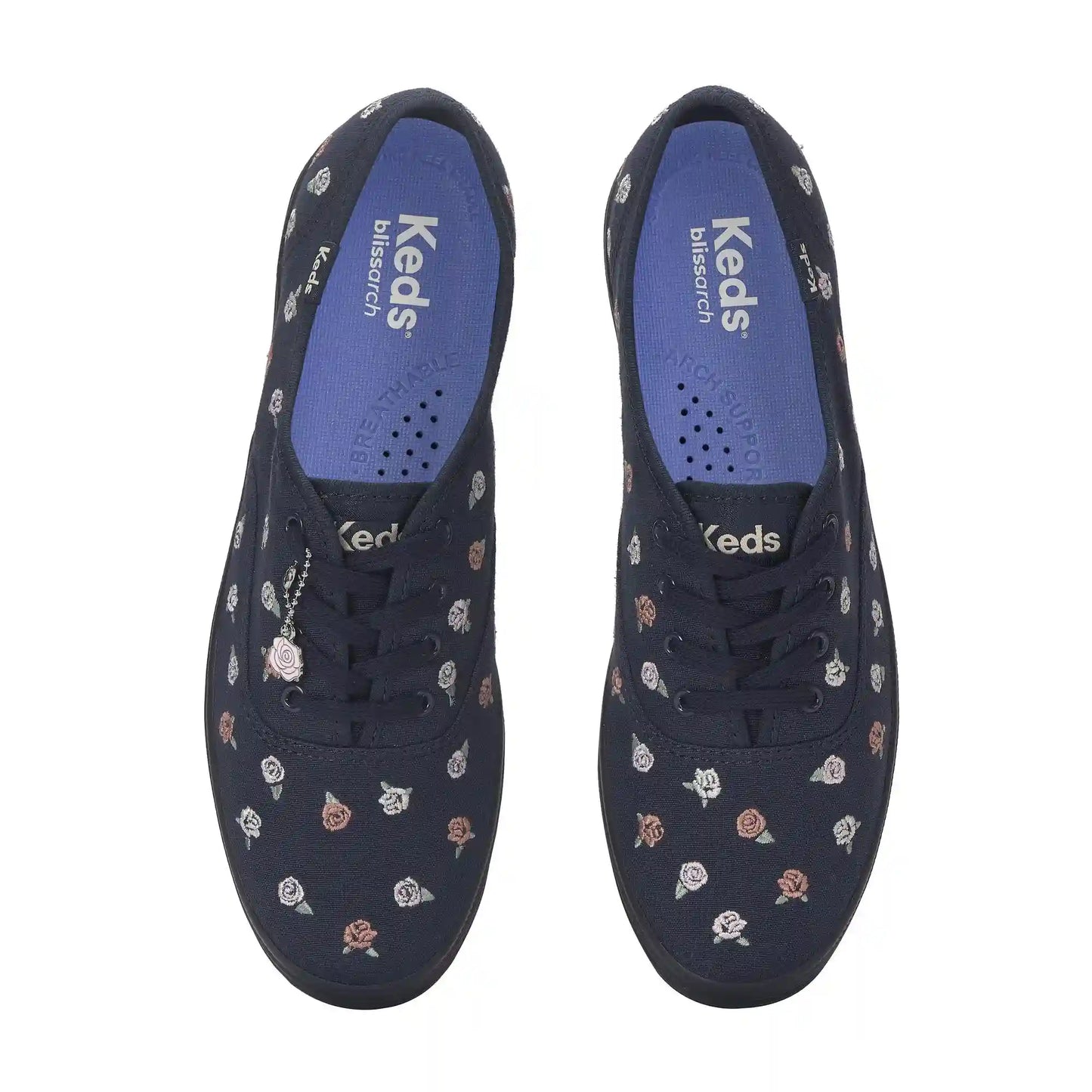 Champion Canvas Rose Embroidery Lace Up