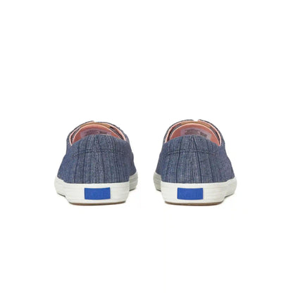 Champion Round Toe Stripe Chambray Slip-On