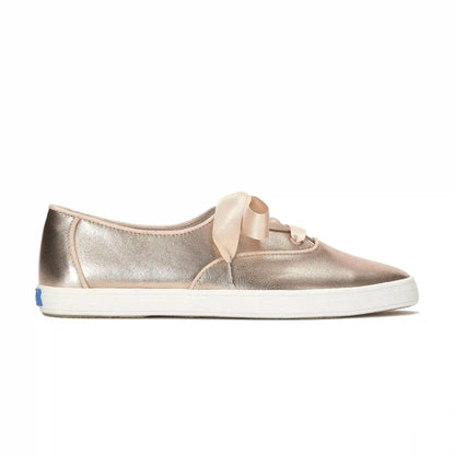 Champion Point Low Wave Metallic Leather Ballet Lace-Up