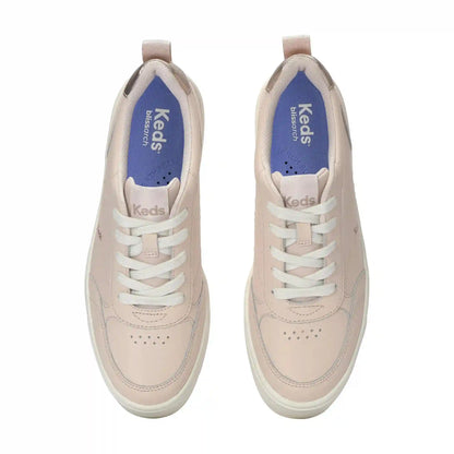 Skyler II Leather Metallic Heel Lace Up
