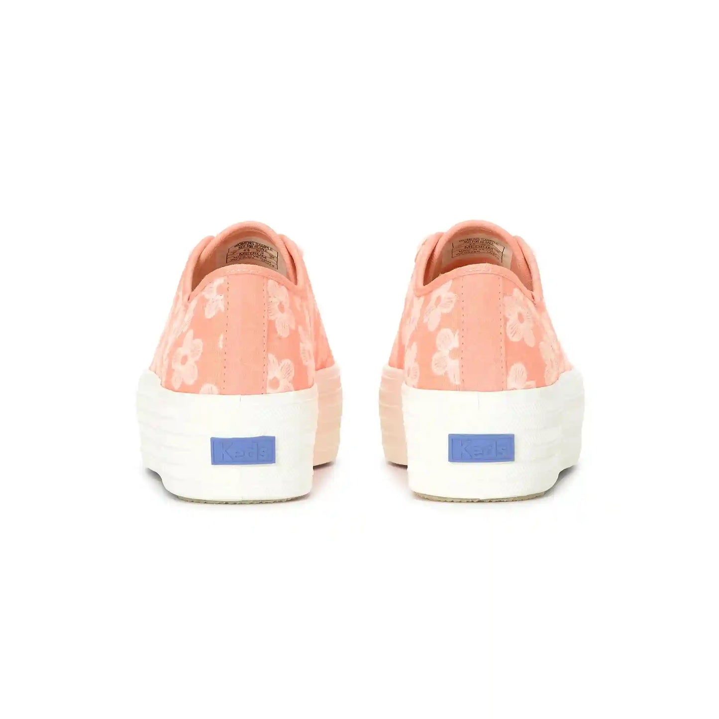 Triple Up Canvas Floral Embroidery Lace-Up
