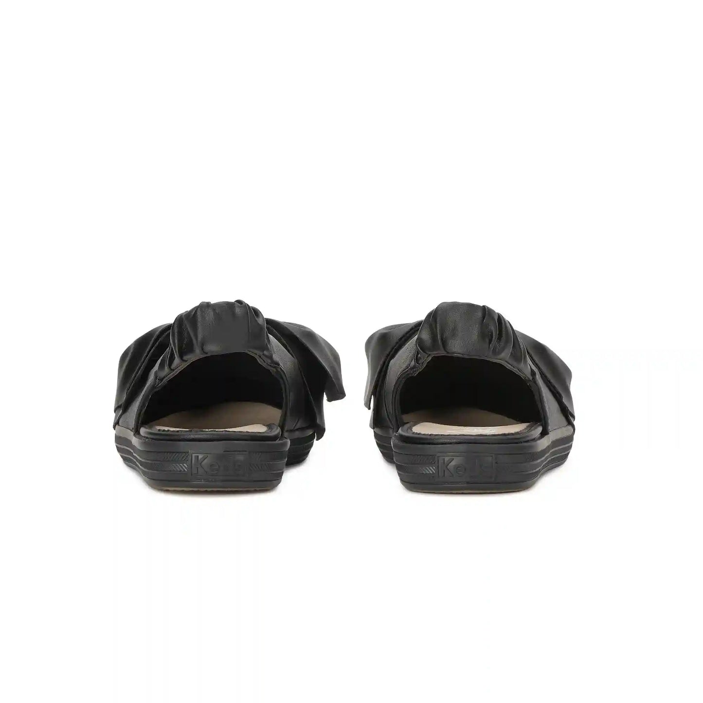 Point Slingback Leather Bow
