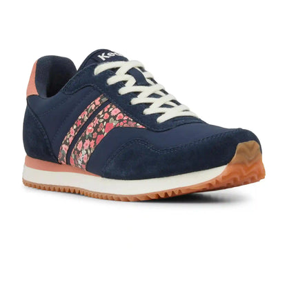 Rena Nylon/Suede Ditsy Rose Lace-Up