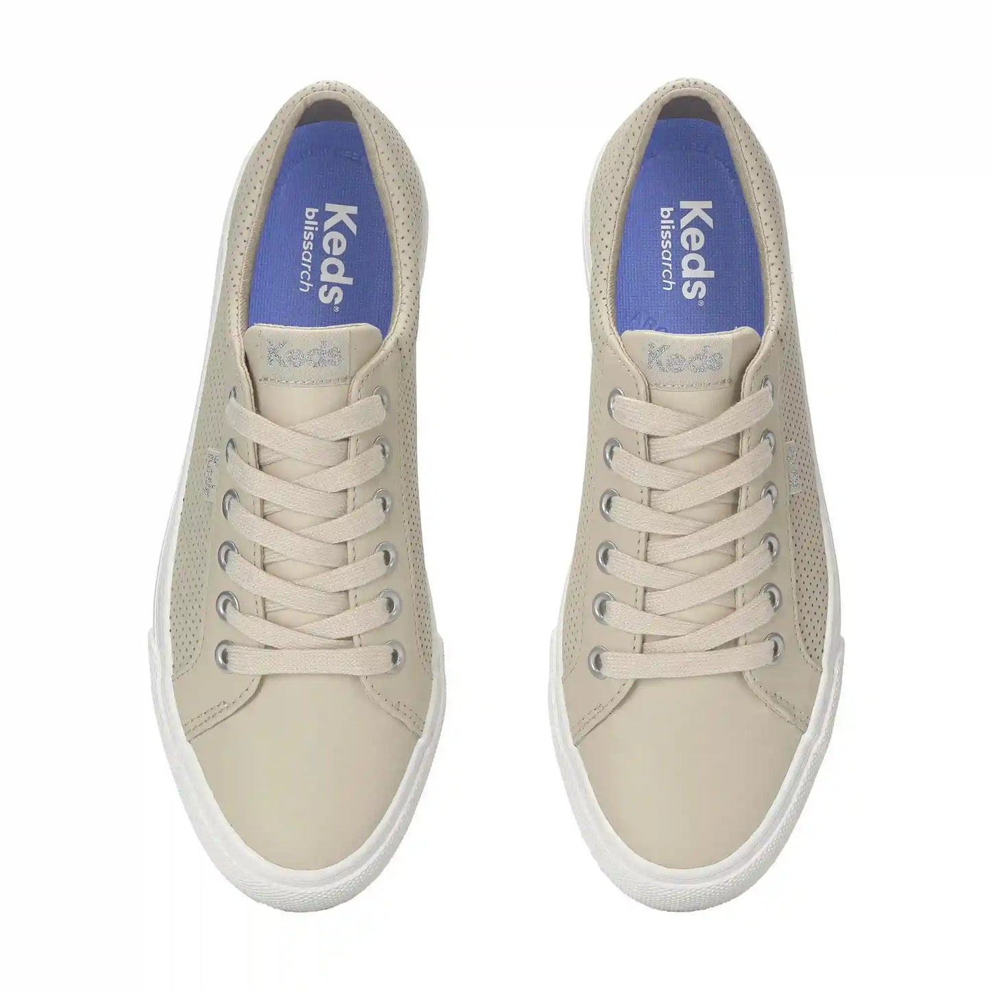 Jump Kick Perforated Leather Lace Up