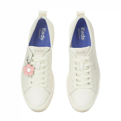 Skyler Leather Daisy Charm Lace-Up