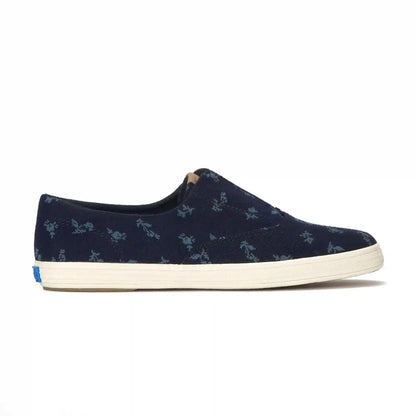 Champion Round Toe Chambray Floral Jacquard Slip-On