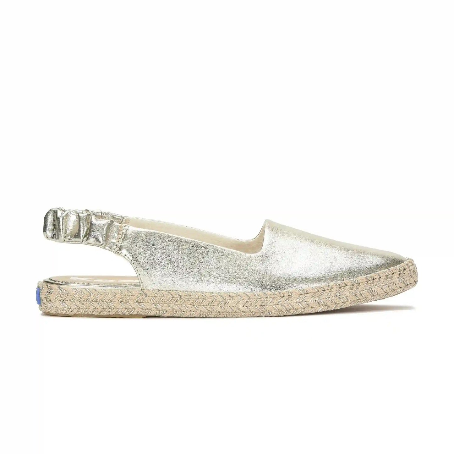 Point Slingback Metallic Leather Jute Foxing