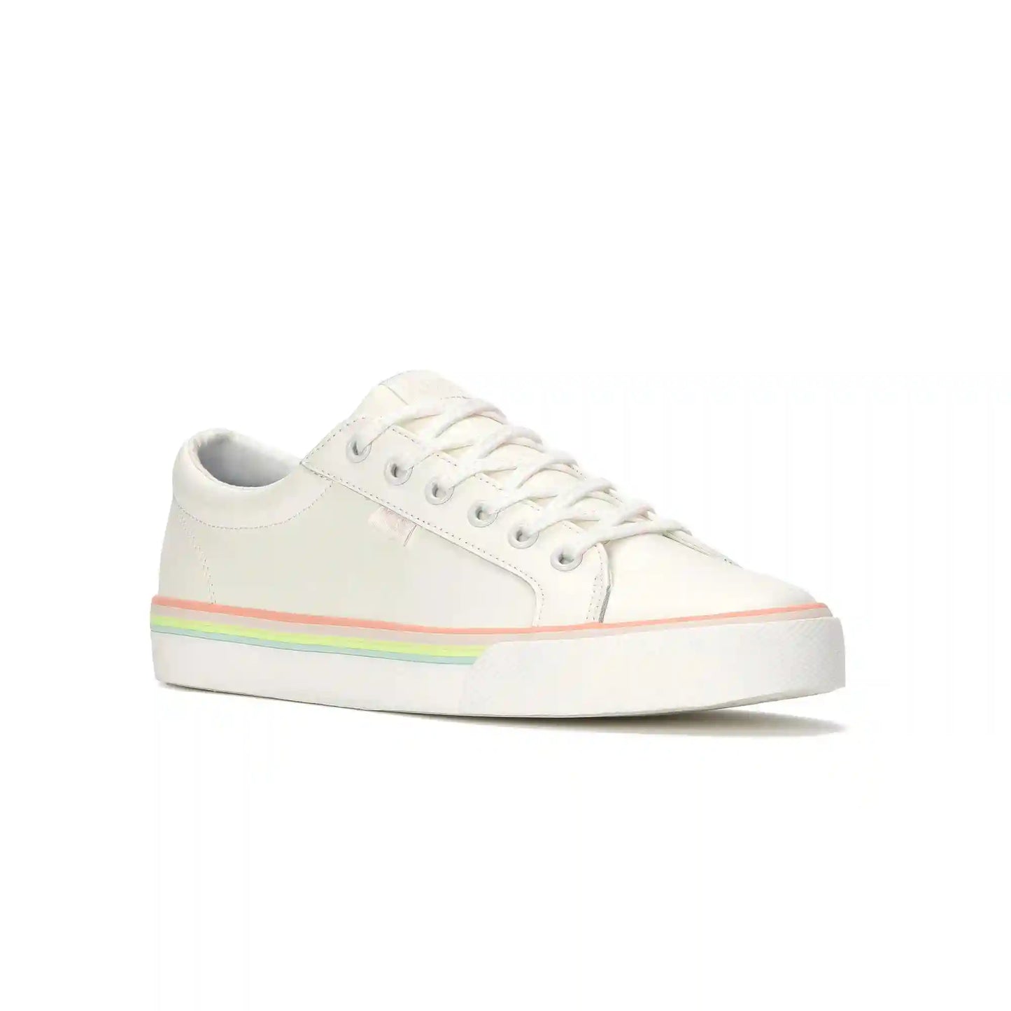 Jump Kick Leather Foxing Stripe Lace-Up