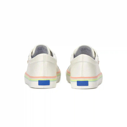 Jump Kick Leather Foxing Stripe Lace-Up