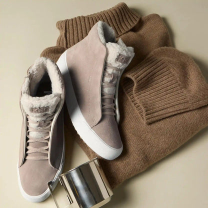 Remi Mid Zip Suede Faux Fur Bootie