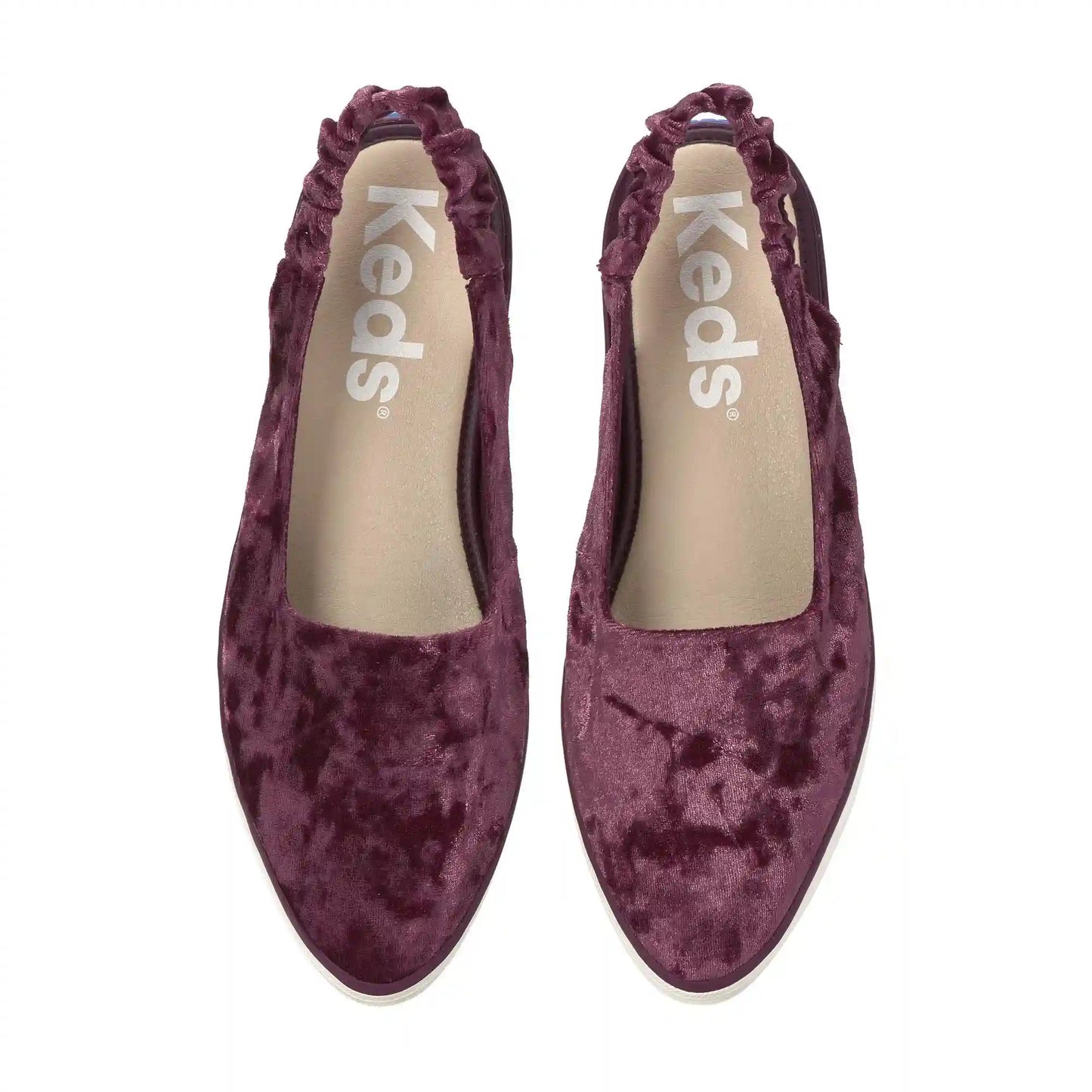 Point Slingback Crushed Velvet