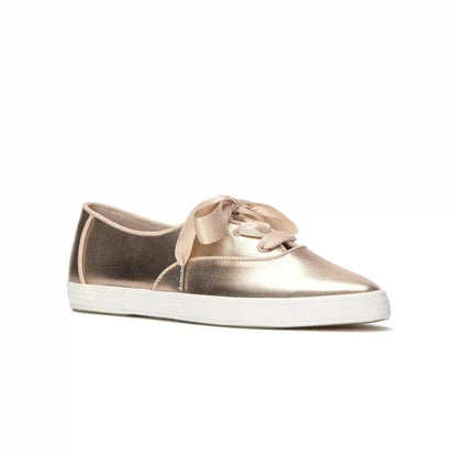 Champion Point Low Wave Metallic Leather Ballet Lace-Up