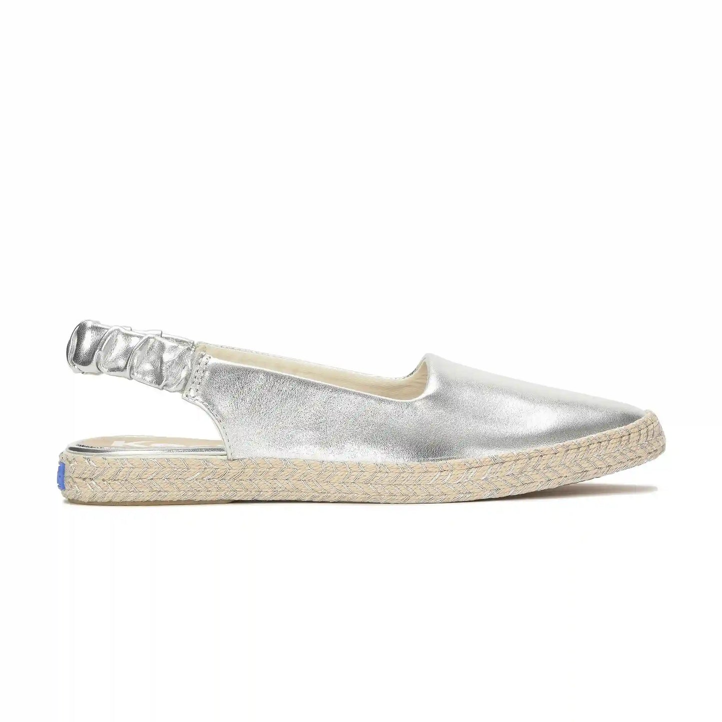 Point Slingback Metallic Leather Jute Foxing