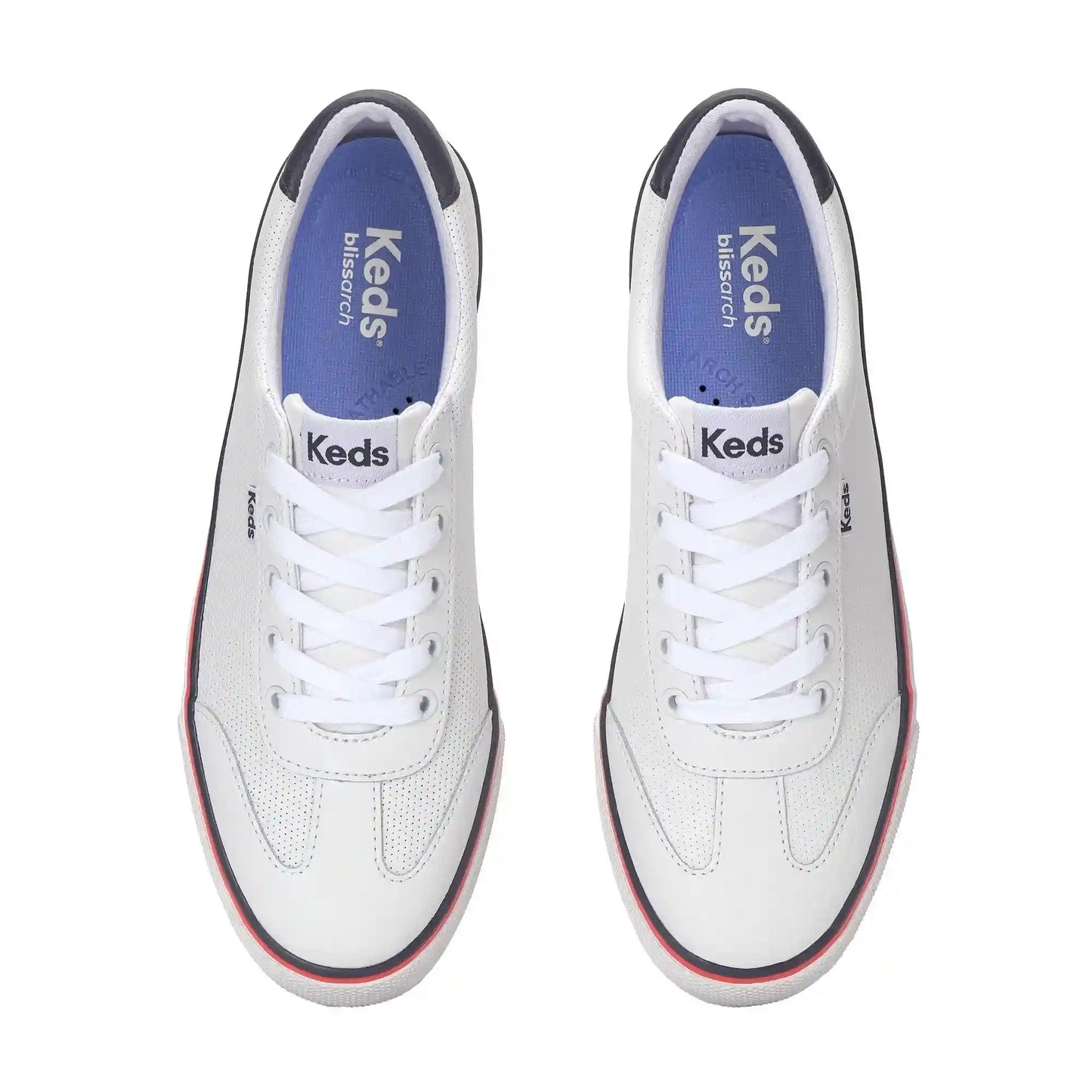 Jump Kick T-Toe Perforated Leather Lace Up
